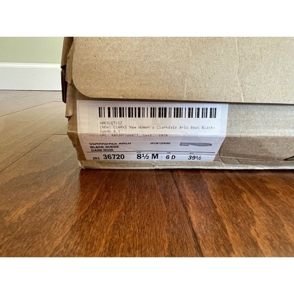 Clarks Clarksdale Arlo Ankle Boots Black Suede Slip on Size 8.5 - Picture 9 of 9